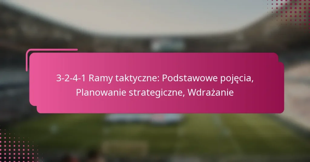 3-2-4-1 Ramy taktyczne: Podstawowe pojęcia, Planowanie strategiczne, Wdrażanie