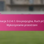 Formacja 3-2-4-1: Gra pozycyjna, Ruch piłki, Wykorzystanie przestrzeni