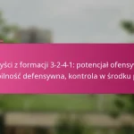 Korzyści z formacji 3-2-4-1: potencjał ofensywny, stabilność defensywna, kontrola w środku pola